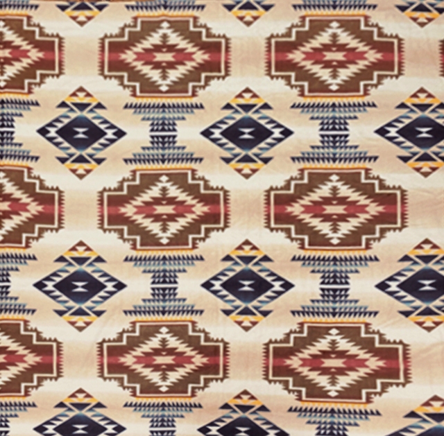 TAN Windrunner Native American Fleece Fabric